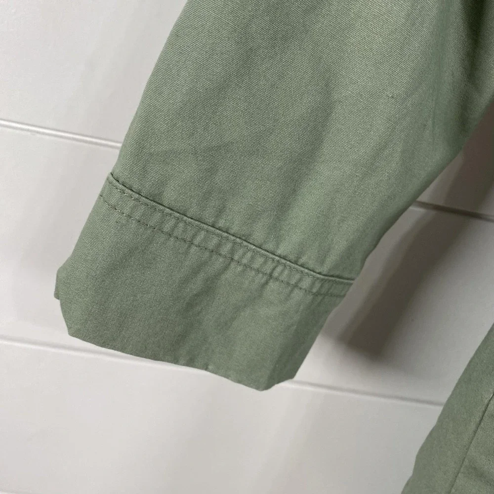 Gap Kids Jacket Youth Medium 8 Green Hooded ColdControl‎ Sherpa Utility Parka